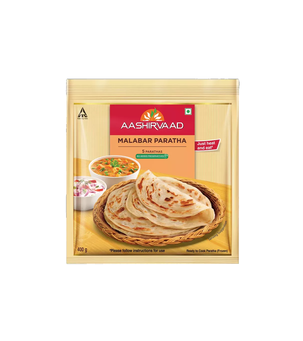 Aashirvaad Malabar Paratha 400gms